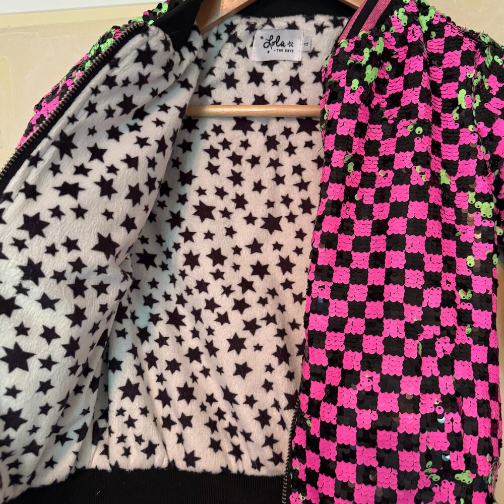Lola and the Boys Skater Princess Checkered Jacket